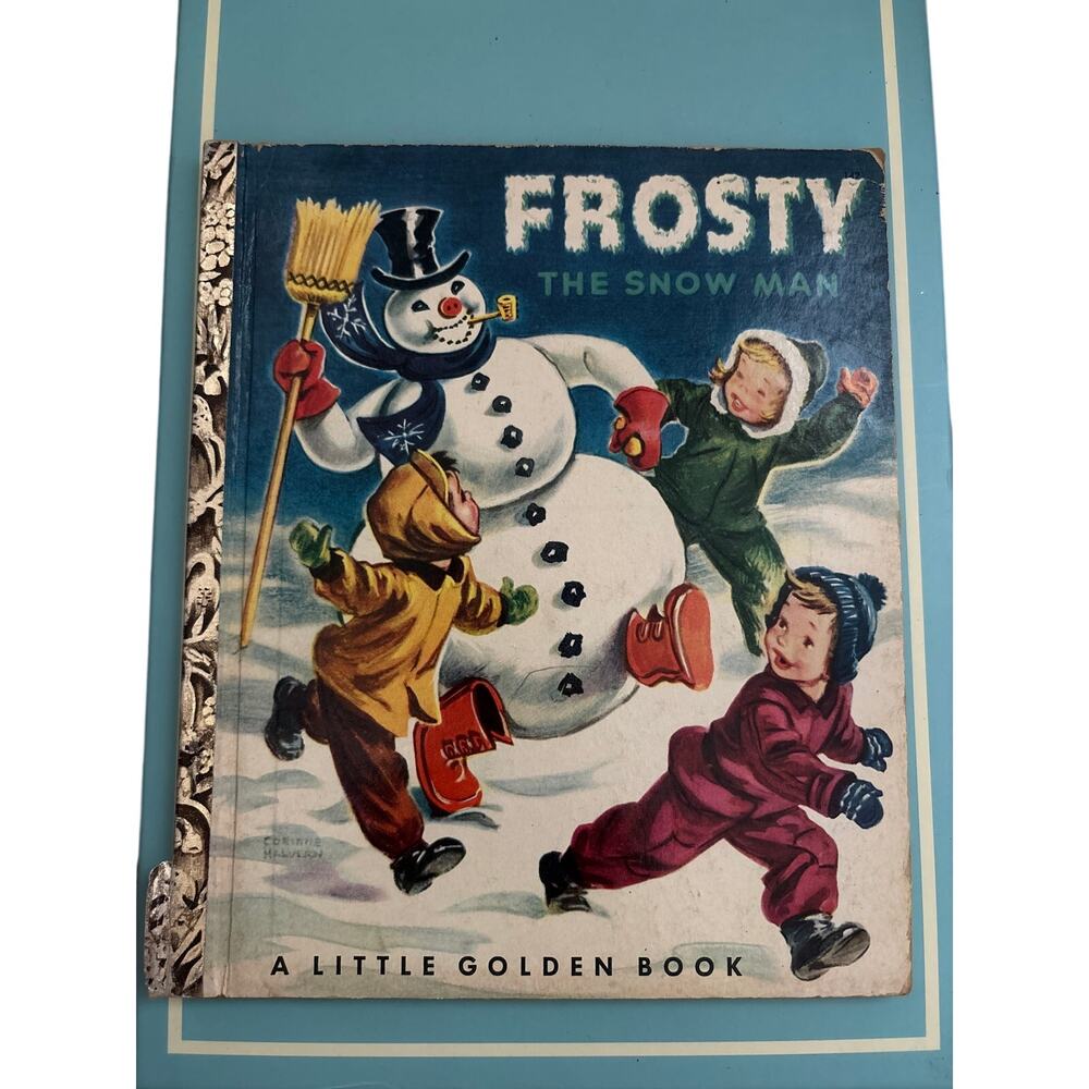 VTG 1950 Frosty the Snow Man Little Golden Book Corinne Malvern Simon Schuster